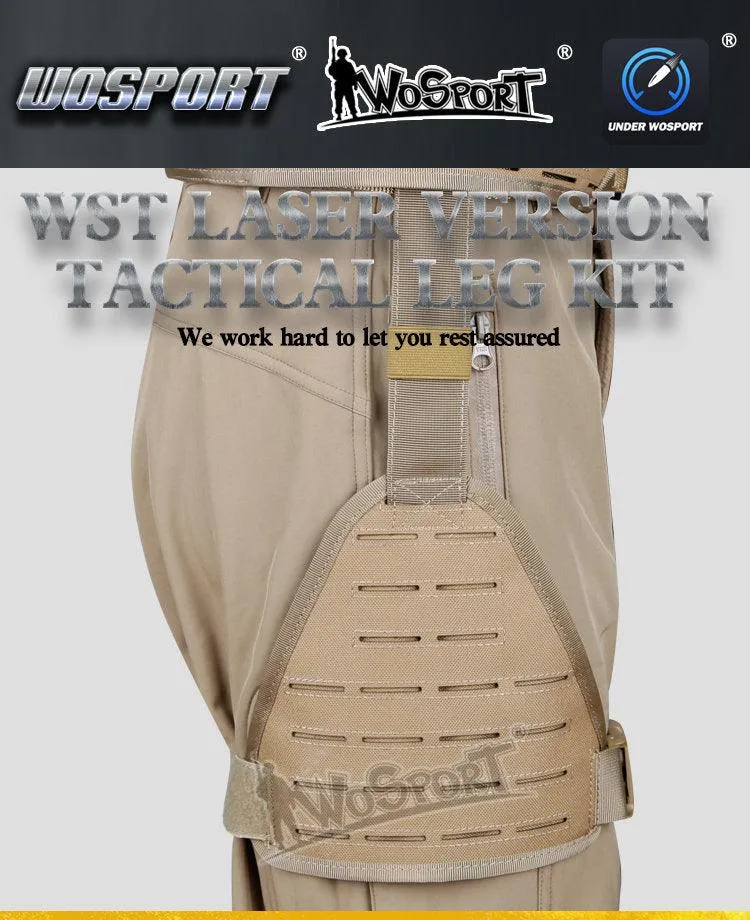WST Tactical leg panel laser cut - TAN